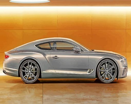 Grey Luxury Bentley paint by number