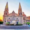 Guadalajara Cathedral paint by number