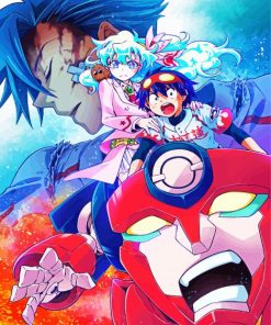 Gurren Lagann Anime paint by number