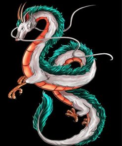 Haku Dragon paint by number