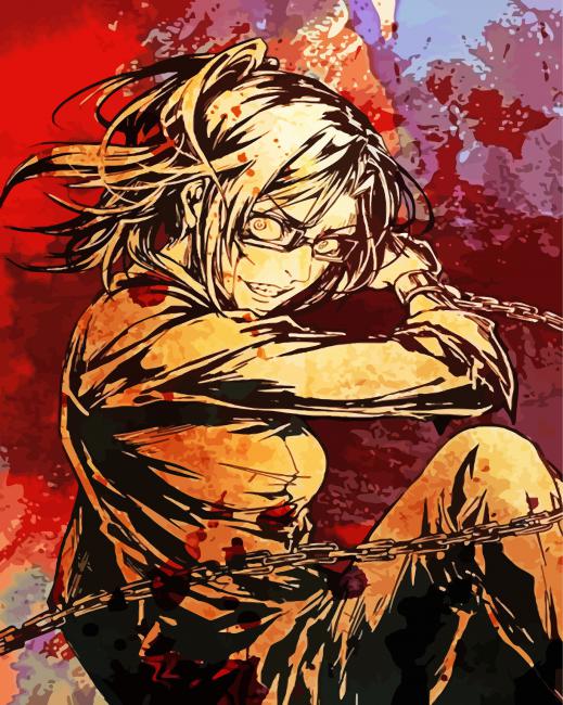 Hanji Attack On Titan Art paint by number