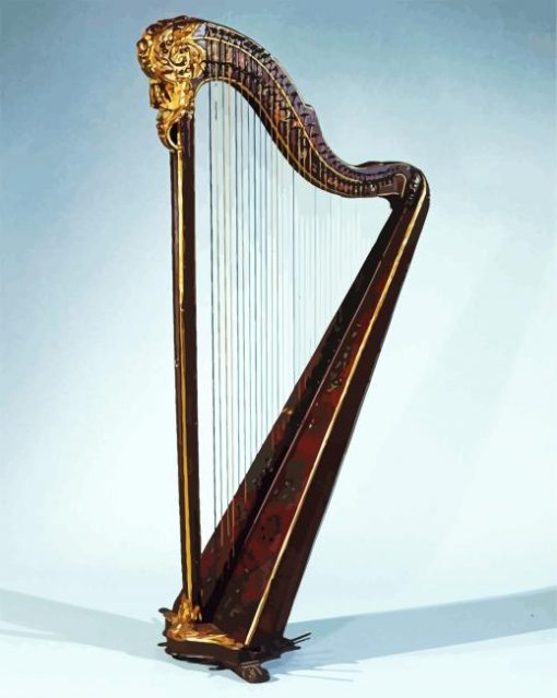 Harp Musical Instrument paint by numbers