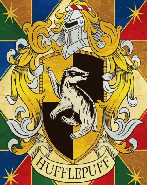 Harry Potter Hufflepuff paint by numbers