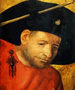 Head Of A Halberdier By Bosch paint by number