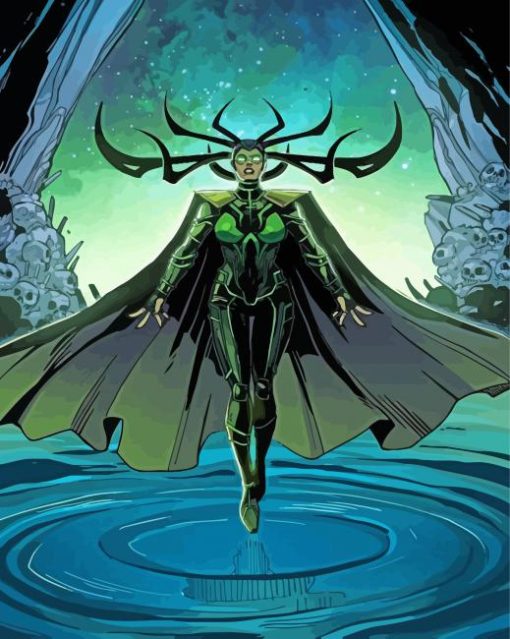 Hela Marvel Animation paint by number