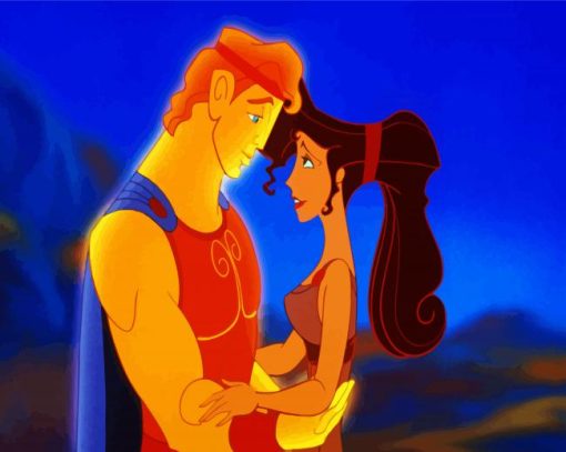 Hercules And Megara paint by numbers