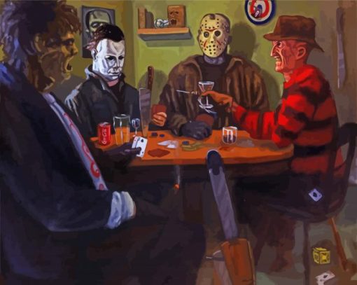 Horror Movies Gambling paint by number