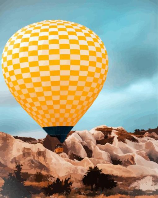 Hot Air Balloon paint by number