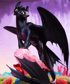 How To Train Your Dragon And Toothless paint by number