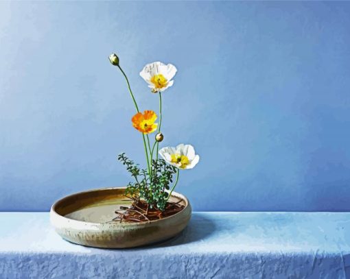 Ikebana Flowers paint by number