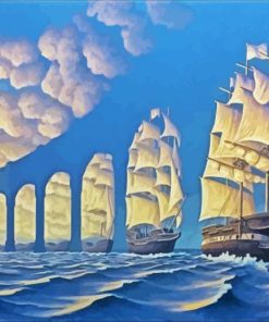 Illusion Sail Ship paint by numbers