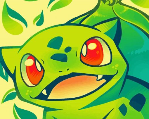 Illustration Bullbasaur paint by numbers