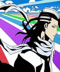 Illustration Byakuya Kuchiki paint by numbers