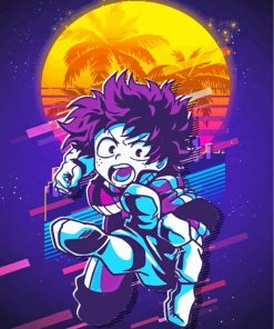 Illustration Deku paint by number