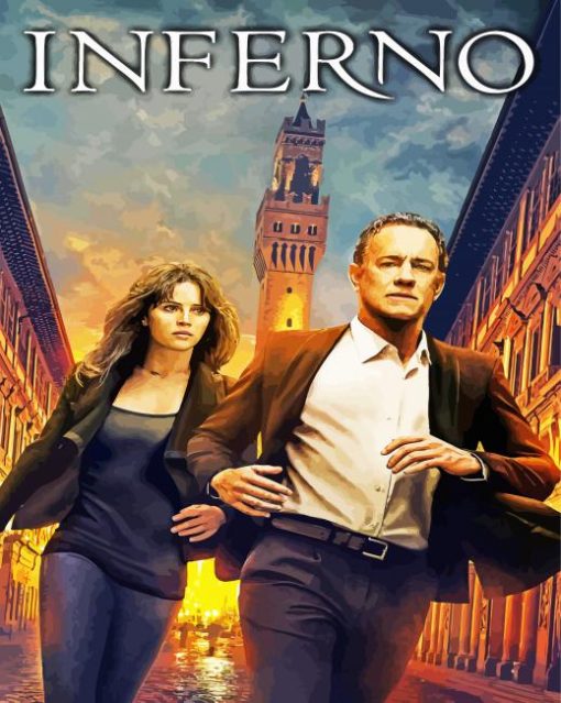 Inferno Movie Poster paint by number