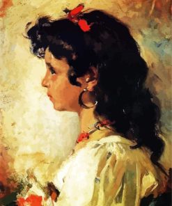 Italian Girl Portrait paint by numbers