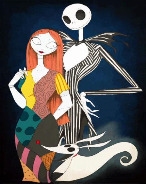 Jack And Sally paint by number