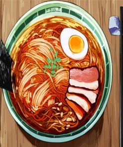 Japanese Ramen paint by number