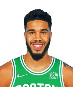 Jayson Tatum Basketball Player paint by numbers