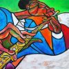 Jazz Flute Player paint by number