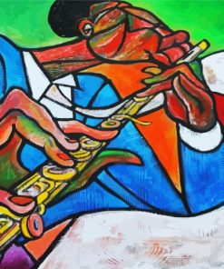 Jazz Flute Player paint by number