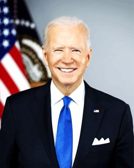 Joe Biden USA President paint by numbers