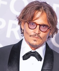 Johnny Depp paint by number