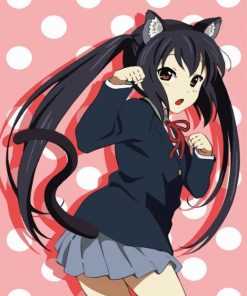 K-On Cute Azusa Nakano paint by numbers