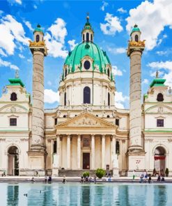 Carlskirche Wien paint by number