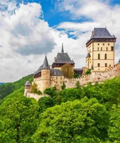 Karlštejn Castle Czech paint by number