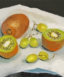 Kiwi Fruit Still Life Art paint by numbers