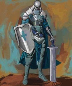 Knight Armor paint by numbers