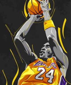 Kobe Bryant Basketball Player paint by numbers