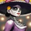 La Calavera Catrina Illustration paint by number