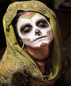 La Calavera Catrina paint by number