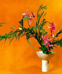 Japanese Ikebana paint by numbers