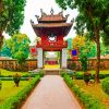 Literature Temple Hanoi Vietnam paint by numbers