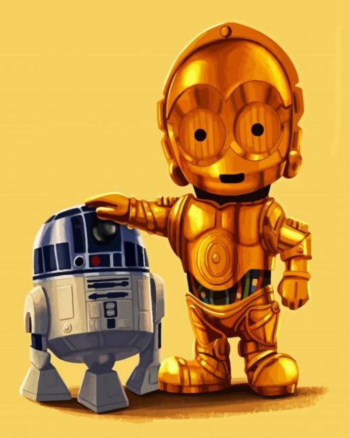 Little C3po paint by numbers