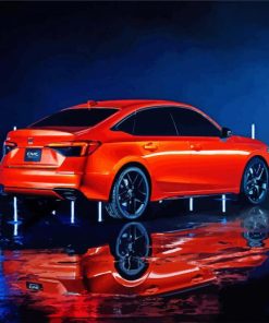 Luxury Honda Car paint by numbers