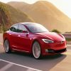 Luxury Tesla Car paint by number