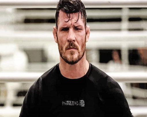 MMA Player Micheal Bisping paint by number