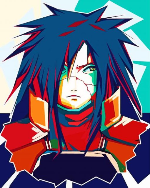 Madara Uchiha Pop Art paint by numbers