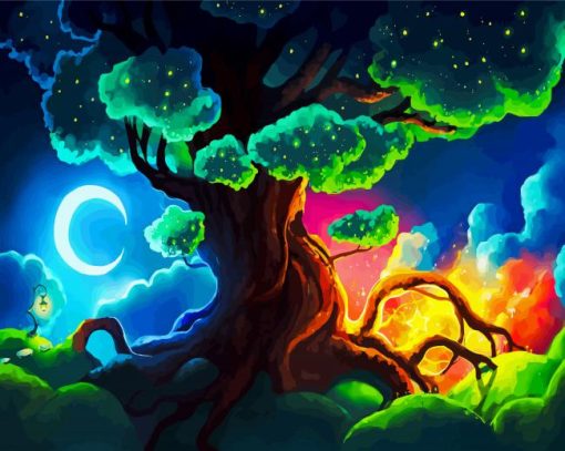 Magical Tree paint by numbers