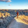 Man On The Top Of Badlands National Park paint by numbers