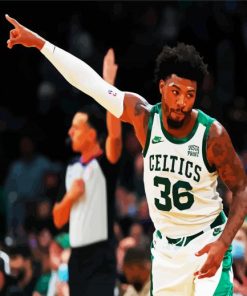 Marcus Smart Celtics paint by number