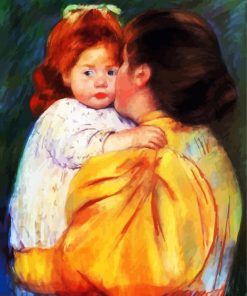 Maternal Kiss paint by number