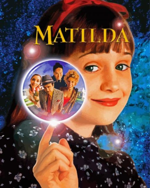 Matilda Film Poster paint by number