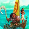 Maui And Moana Disney Animation paint by number