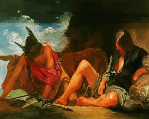 Mercurio Y Argos By Velazquez paint by number