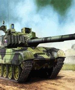 Military Battle Tank paint by number